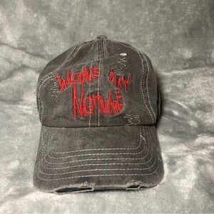 Rare* Welcome To My Nightmare On Elm Street Embroidered Freddy Krueger Hat Cap